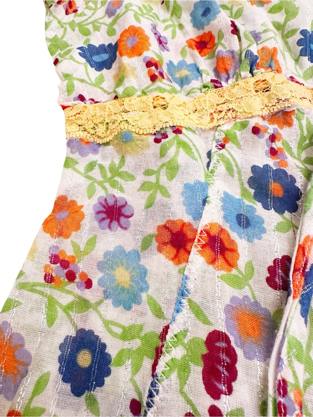 Vintage Y2K D&G Dolce & Gabbana Floral and Lace Blouse Small - Picture 4 of 8